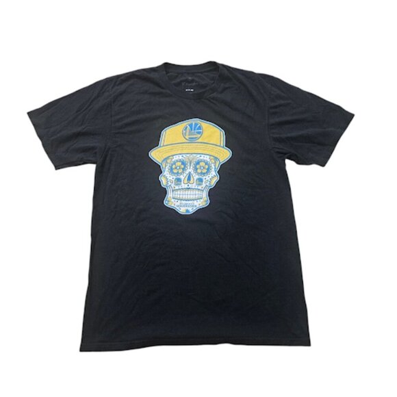 Golden State Women Small Warriors Hometown Collection Sugar Skull Crew T-Shirt - Picture 1 of 5